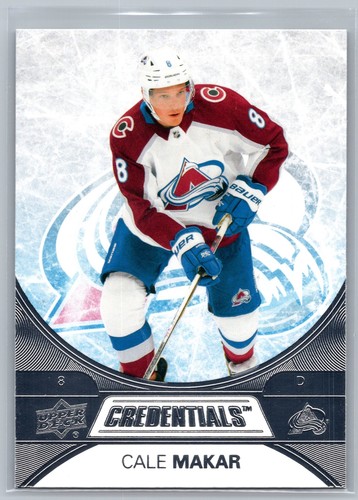 Credenciales de cubierta superior 2021-22 #13 Cale Makar Colorado Avalanche - Imagen 1 de 2