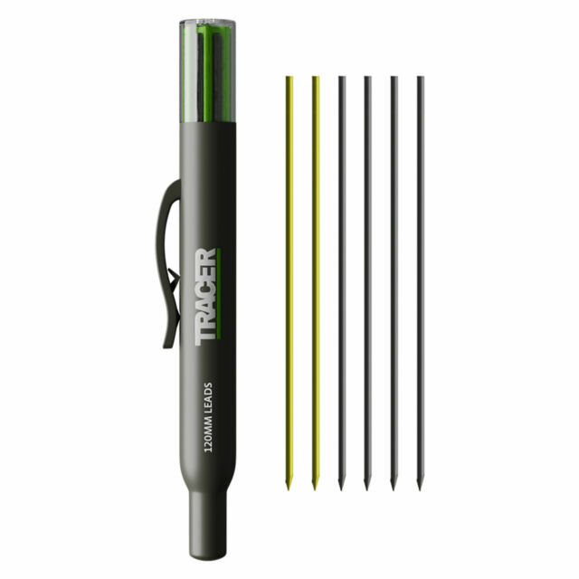 Tracer Marking Tools Dark/Yellow Tracer Professional Deep Hole Construction Pencil Replacement Leads - Image 8