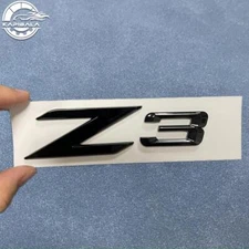 GLOSS BLACK Z3 FOR Z3 Z 3 CAR REAR TRUNK EMBLEM BADGE NAMEPLATE LETTER NUMBERS