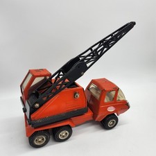 ​Vintage 1970s Tonka Orange Mobile Crane Truck #1099 - Pressed Steel - Rare 