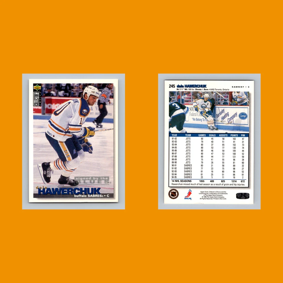 Dale Hawerchuk #245 1995-96 Collectors Choice St. Louis Blues Hockey Card NHL - Image 3 of 3