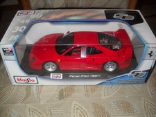 😎😎MAISTO-SPECIAL EDITION (SE) FERRARI F-40M--RED DIECAST (1987) 1/18--😎😎