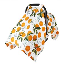 Baby Car Seat Cover Infant Carseat Canopy, Cotton Muslin Carrier Covers, Summ...