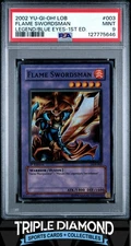 2002 Yu-Gi-Oh! LOB White Dragon 1st Edition #003 Flame Swordsman PSA 9 A845