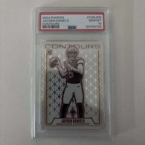 2024 Panini Phoenix - Contours Jayden Daniels #CON-JDS (RC) PSA 10
