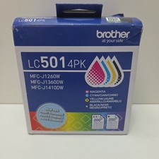 NEW OEM - BROTHER LC501 4PK FULL SET Ink Cartridges - 10/2028