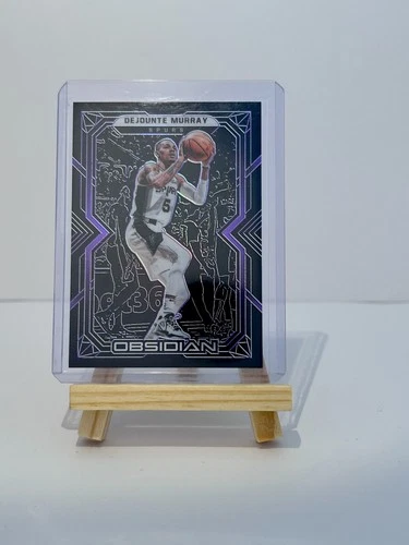 Dejounte Murray 2021-22 Panini Obsidian Purple /99 Prizm #10