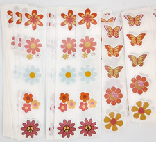 30 Small Retro Hippie Stickers/Scrapbooking/Crafts/Journal/Diary/0.95 inches