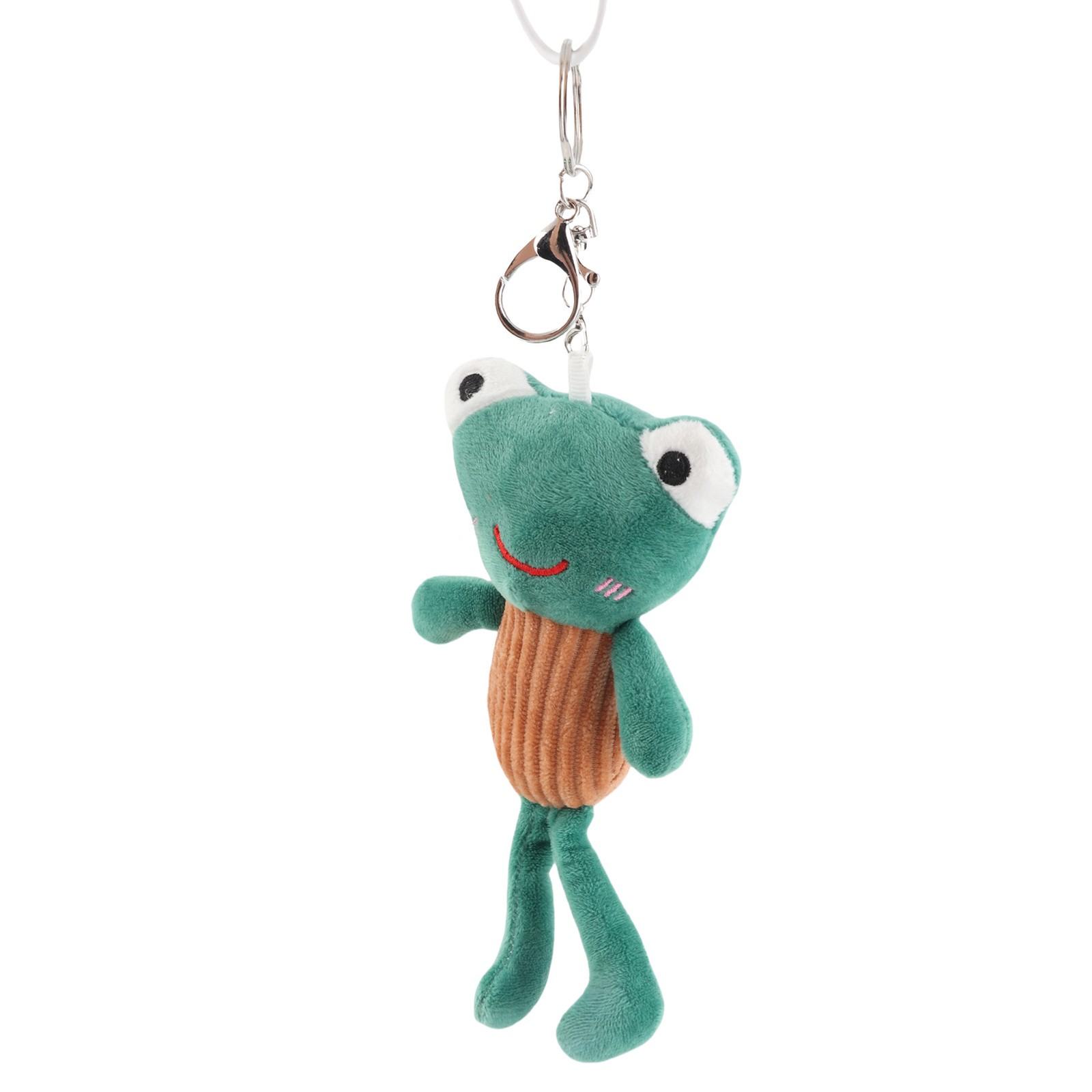 Cute Animal Keychain Striped Soft Plush Cartoon Animal Pendant Key Rings For HEN