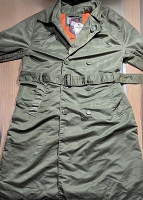 Opening Ceremony x Alpha Industries OC-Trench Coat Green Orange Lining Size LG