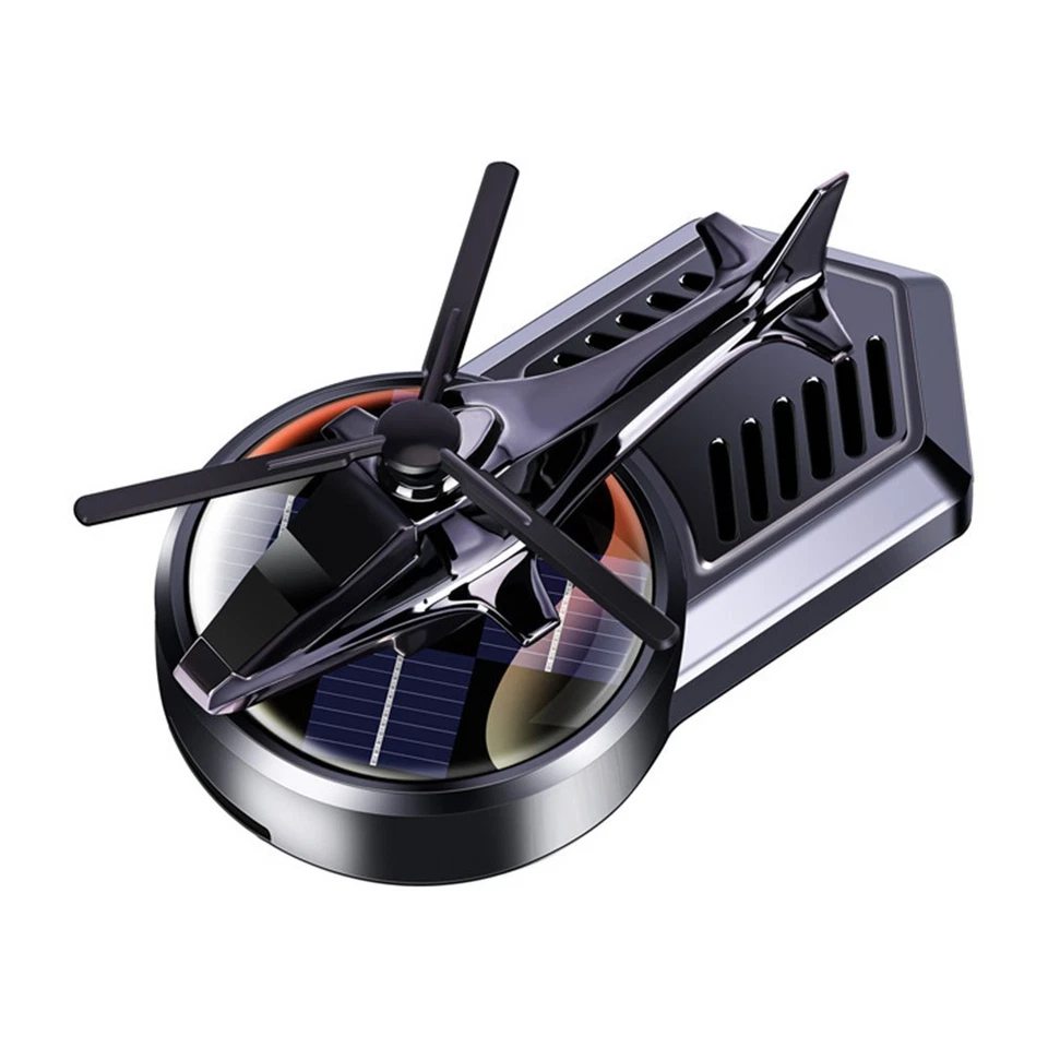 Car Solar Powered Helicopter Air Freshener Automatic Rotation Dashboard - Image 4 of 4