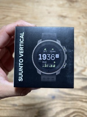 SUUNTO Vertical Adventure GPS Solar Titanium Watch All Black