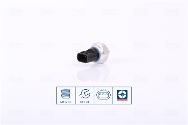 Druckschalter Klimaanlage ** First FIT ** Nissens 301034 Aluminium M11×1-6G 5V-image
