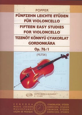 15 leichte Etüden op.76 Band 1 für Violoncello | David Popper | Buch | 1988