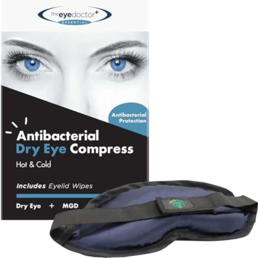 Heated Eye Mask Warm Compress for Dry Eyes Blepharitis MGD Microwave Safe Relief