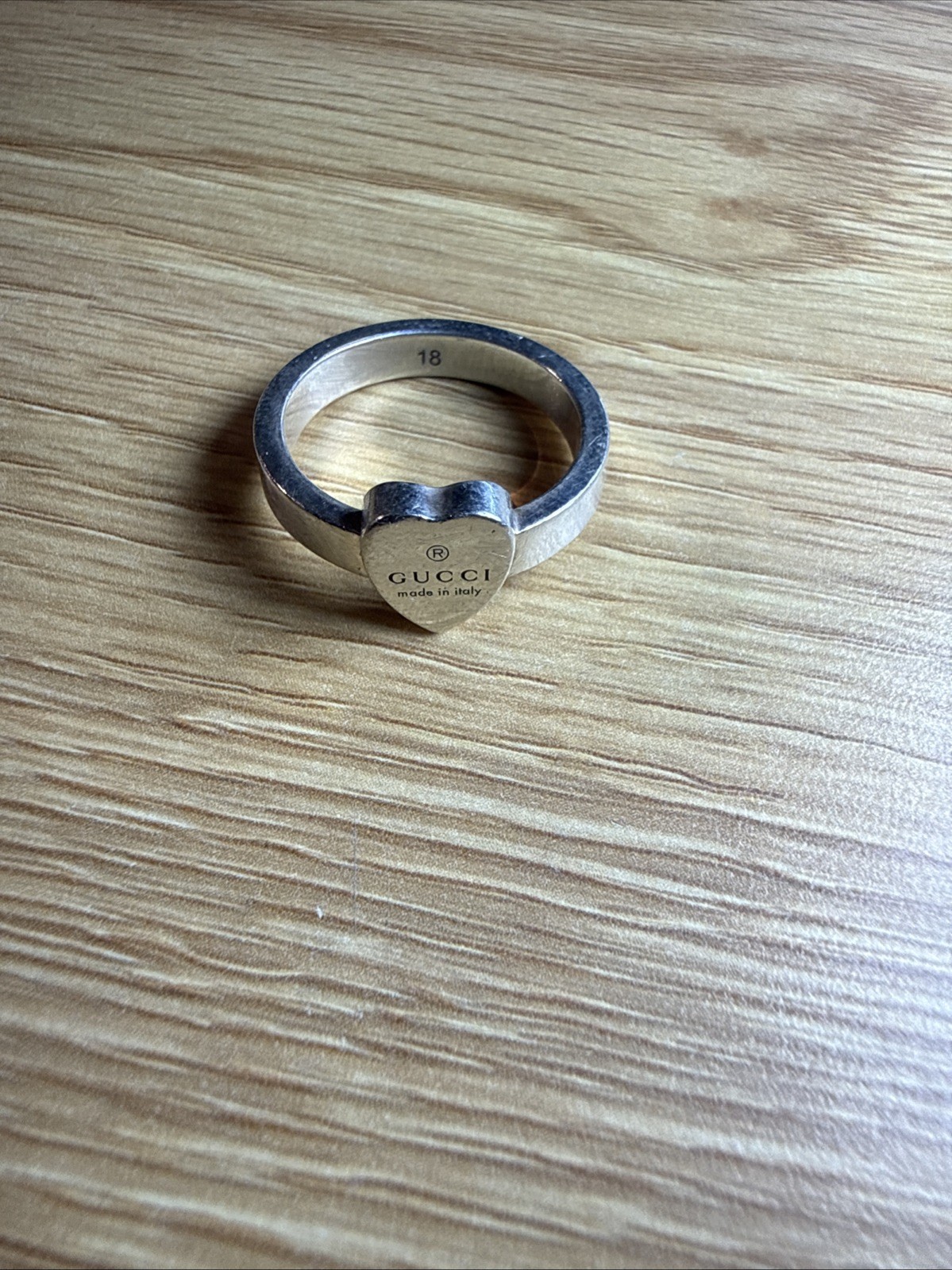 SOLID HEART GUCCI RING SOLID .925 STERLING SILVER… - image 7