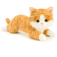 19 inch 3 lbs Cat Weighted Stuffed Animals, Realistic Weighted Cat Stuffed An...