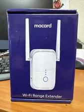WiFi Range Extender - Macard N300 White High Performance 300Mbps Wireless