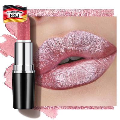 Metallic Lippenstift für Damen - langanhaltender Glanz & Feuchtigkeitsboost