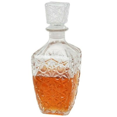 Glaskaraffe Whisky Sherry Brandy Likör Dekanter Wein Bourbon Flasche Karaffe
