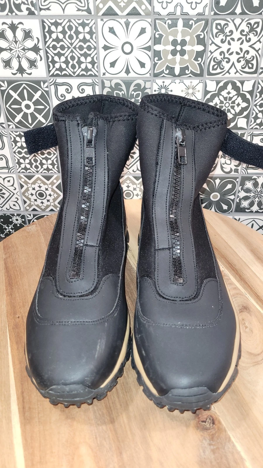 Neoprene Surf/Sand Wading Boots, Frogg Toggs Aransas II Black/Sand Men Size 10