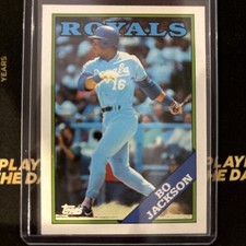 1988 Topps Baseball Card #750 Bo Jackson Kansas City Royals