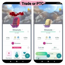 Pokemon *** Shiny Dynamax Omanyte ***Tr'ade 20k or P'T.C (Pls read description )