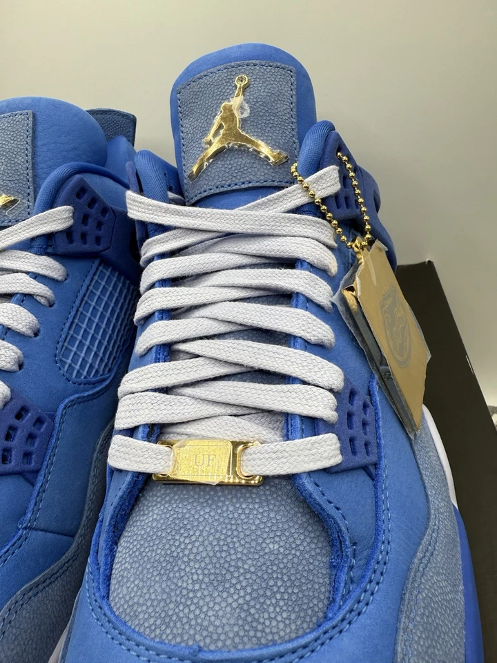 Tamanho 12 Nike Air Jordan 4 Retro Player Exclusivo Florida PE Gators Amostra Promo - Imagem 3 de 4