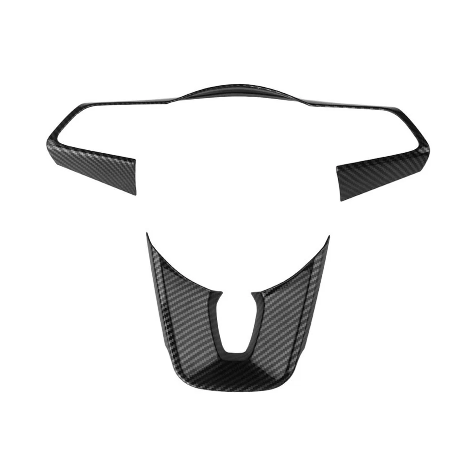 ABS Carbon Fibre Steering Wheel Button Frame Cover Trim for Kia Seltos Cerato - Image 2 of 4