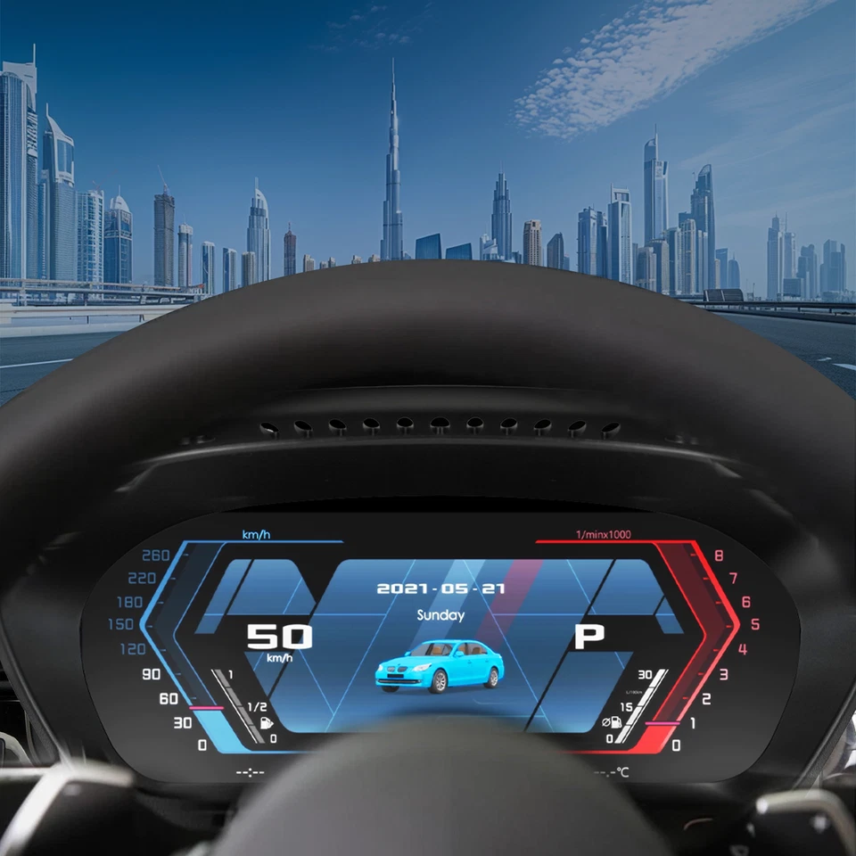 Cuadro de instrumentos velocímetro digital de 12,3" para BMW Serie 5 6 E60 E61 E63 E64 Foto 2 de 4