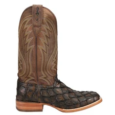 Durango Exotic Pirarucu Western Square Toe Cowboy  Mens Size 8 M Casual Boots DD
