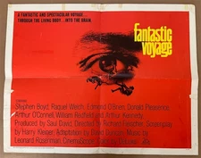 FANTASTIC VOYAGE MOVIE POSTER ORIGINAL 1966 HALF SHEET VF 22x28 RAQUEL WELCH
