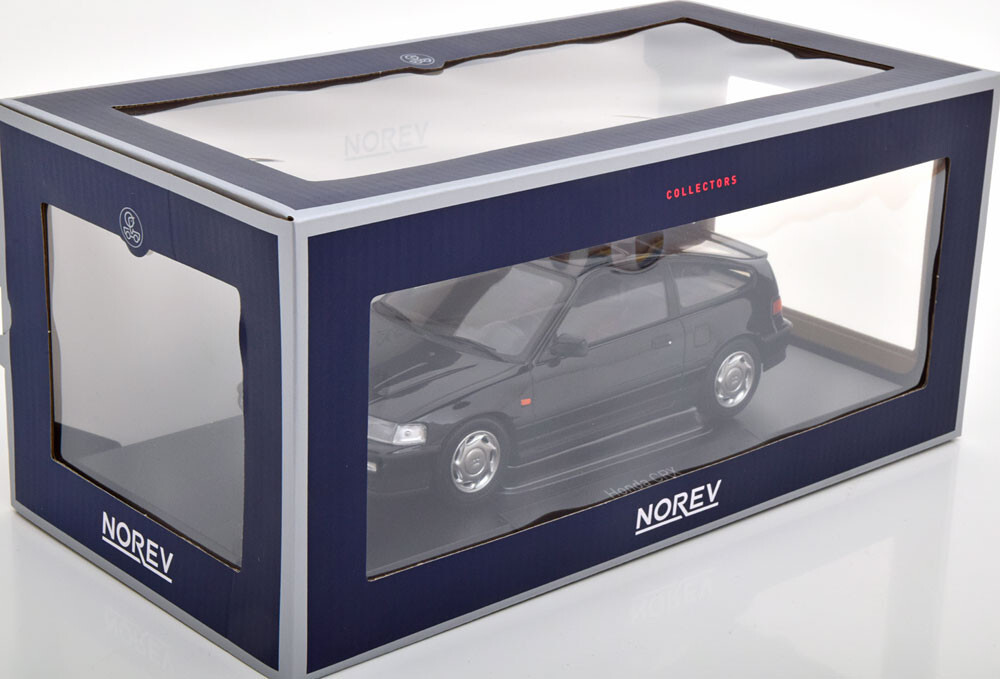 NOREV Honda CRX 1990 1:18 Scale Diecast Model - Black (188010) for