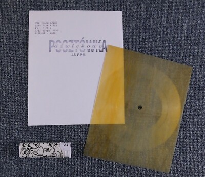 TEN YEARS AFTER Love Like A Man Pt 1& Pt 2 FLEXI DISC X-53 transparent CREAM