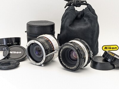 [N MINT+] Nikon Nikkor H.C Auto 50mm f/2 MF Lens + Kenko Teleplus 3x from Japan