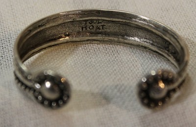 Bracelet Toulhoat En Argent Massif Ciselé - Style Celte Breton, Neuf Avec étiquettes, Pièce Artisanale
