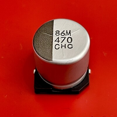 [1x] HXC Chemi-Con 470µF 16V 20% Hybrid Polymer Aluminium Capacitor SMD