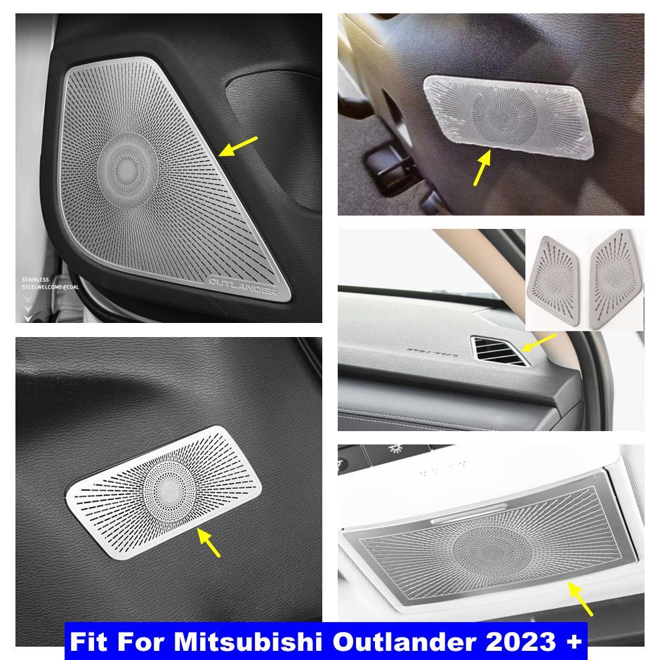 Silver Interior Accessories Air AC Cover Trim For Mitsubishi Outlander 2023  2024 | eBay