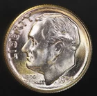 1954 S ROOSEVELT DIME BU FRESH FROM ORIGINAL ROLL -LOT 5236