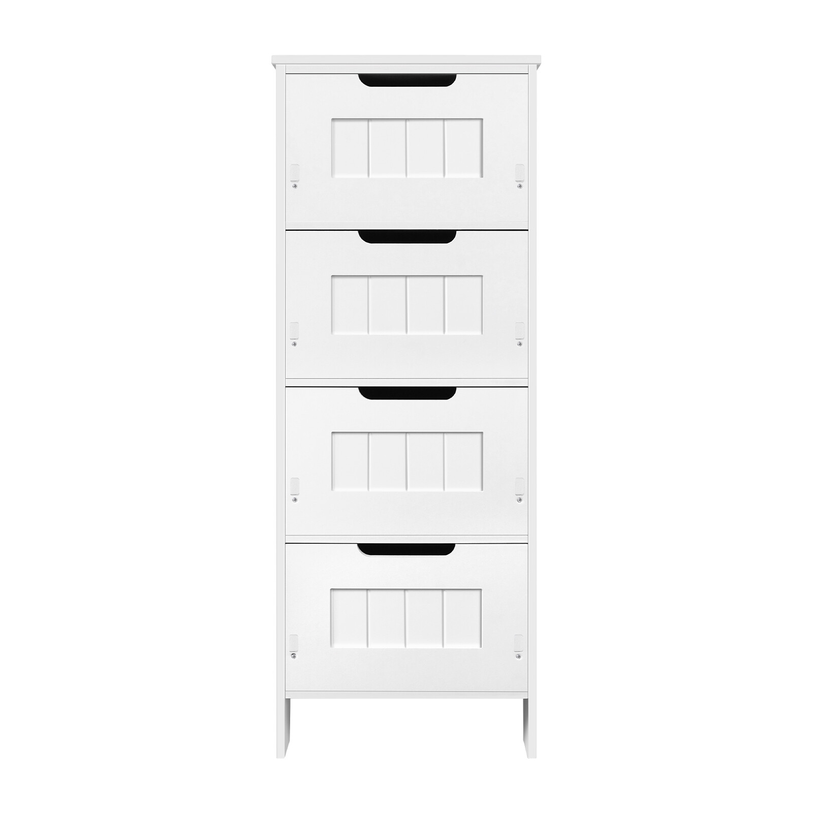 Modern White High Gloss Tall Bathroom Storage Furniture