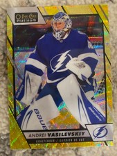 andrei vasilevskiy neon yellow surge 23-24 o-pee-chee platinum lightning hockey