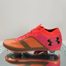 Under Armour Shadow Pro Carbon Fiber FG Red/Green Soccer - Men's 8 - 3025643-600
