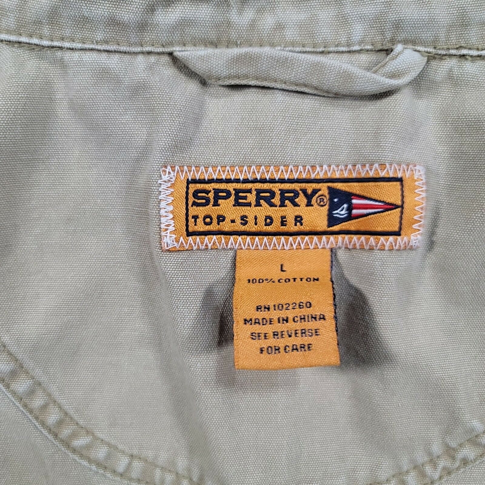 Mens Sperry Top Sider Coat Jacket Coat Tan Beige … - image 3