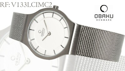 OBAKU Denmark V133LCIMC2 Damenuhr Edelstahl mit Milanaise Band