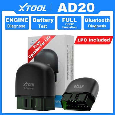 XTOOL AD20 Profi OBD2 Diagnosegerät BT Scanner Auto Codeleser Kostenlose Updates