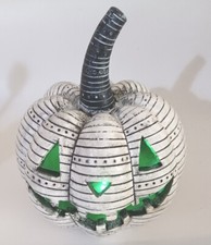 Halloween Jack O Lantern Black  White Multicolor Lights Pumpkin