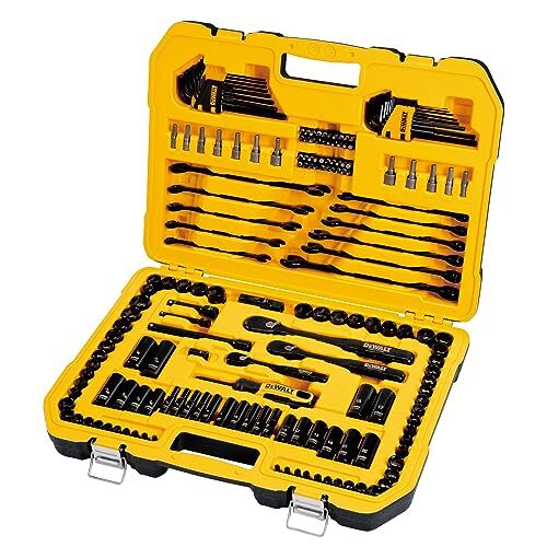 DEWALT Drive Socket Set for Black Chrome Mechanics Tool Set 184
