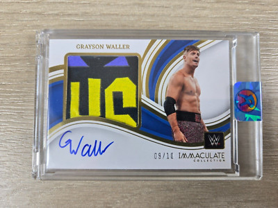 2023 Immaculate WWE Grayson Waller Gold Immaculate Collection Autograph 09/10