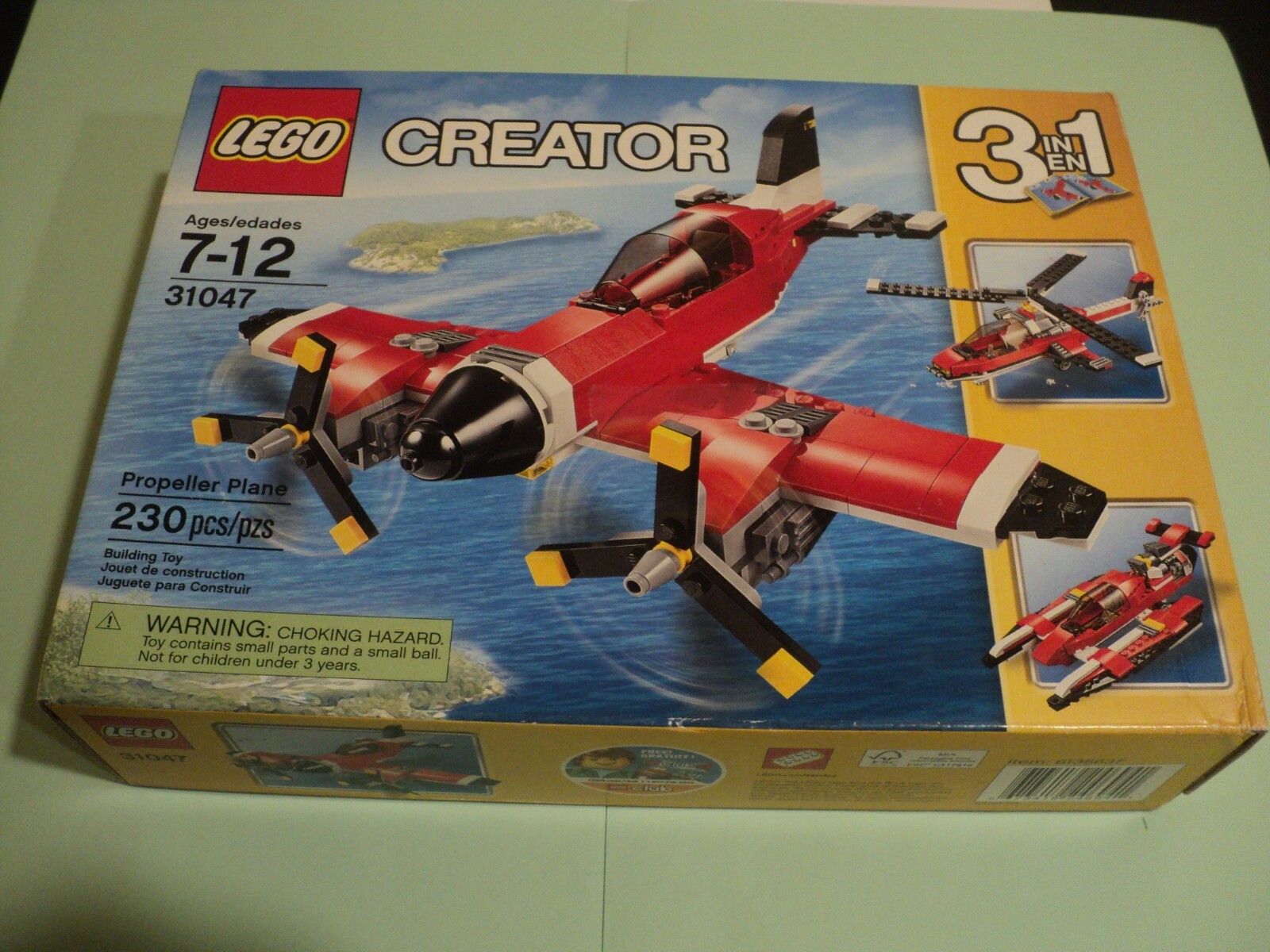 lego creator propeller plane 31047