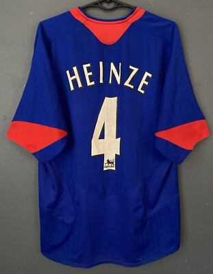 #ad NIKE MENS MANCHESTER UNITED 2005 2006 HEINZE FOOTBALL SOCCER SHIRT JERSEY SIZE L $50.00
